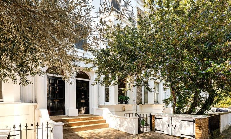 Entrance to a London townhouse