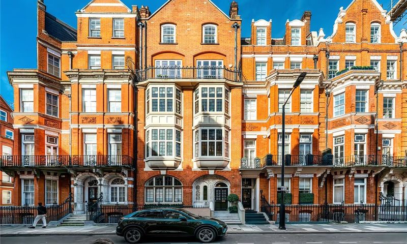 Red brick London mansion block